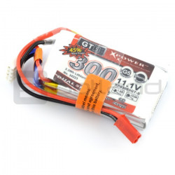 Pakiet LiPol Dualsky 300mAh 45C 3S 11.1V