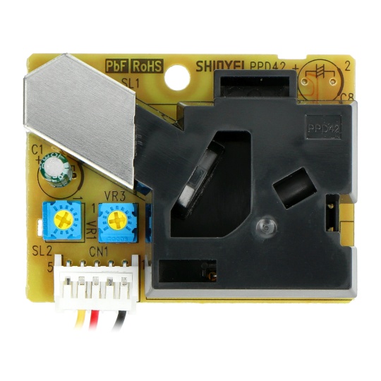Grove - Датчик чистоти пилу/повітря PM2.5 PPD42NS - 5V ШІМ