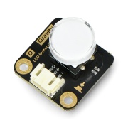 Gravity - LED Button - przycisk podświetlany diodą LED - niebieski - DFRobot DFR0785-B