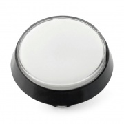 Big Push Button 6cm - biały - pochyły