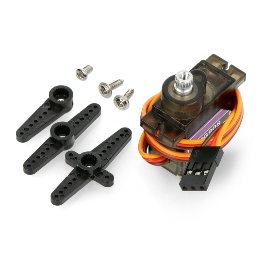 Сервопривід MG-90S - мікро - 180 градусів - пластикова шестерня