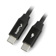 Przewód Lanberg USB C - USB C 2.0 czarny premium QC 4.0 PD 1,8m