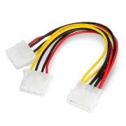 Przewód, kabel zasilający Molex do 2x Molex - 15cm