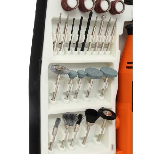 Міні-шліфувальна машина - дриль Kraft&Dele 270 Вт + аксесуари - 235 предметів - KD10245