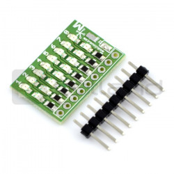 8-kanałowy tester logiczny LED, 2-kierunkowy - MOD-18