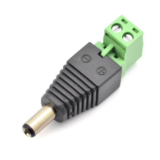Штекер постійного струму 5,5/2,5 мм з швидкороз'ємним роз'ємом - 5 шт.