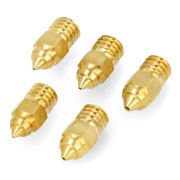Dysza Creality MK-ST Brass 0,25mm/0,4mm/0,6mm/0,8mm - filament 1,75mm - mosiądz - 5szt.