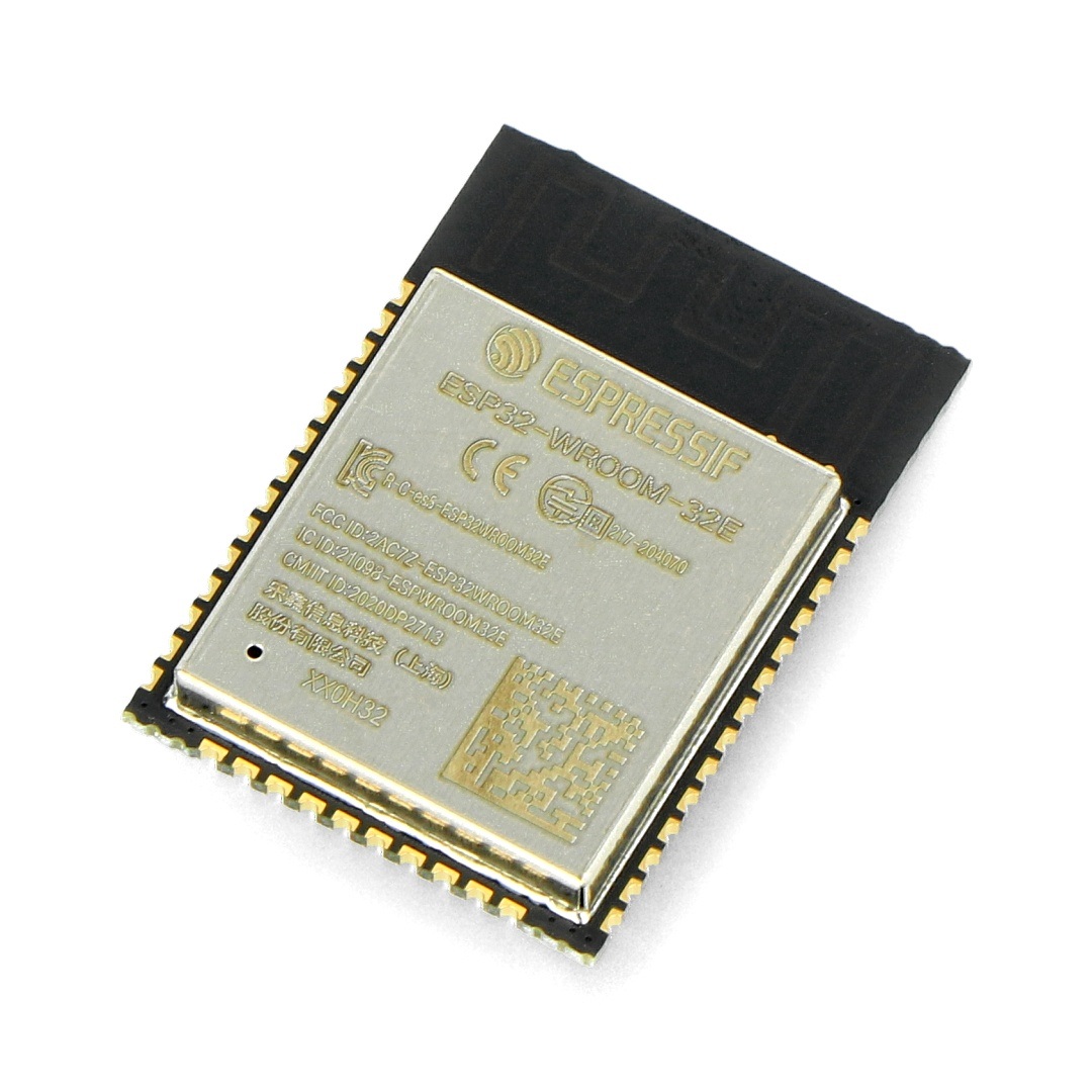 Układ WiFi + Bluetooth BLE Espressif ESP32-WROOM-32E - SMD - 32 Mbit - 4 MB Flash