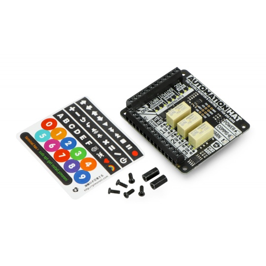 Automation Hat 3x реле + світлодіод - розширення для Raspberry Pi