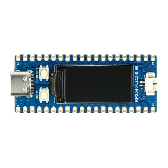 RP2040-LCD-0.96 - плата з мікроконтролером RP2040 та IPS LCD дисплеєм - Waveshare 20330