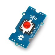 Grove - przycisk Push Button z podświetleniem - czerwony