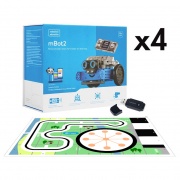 Zestaw Makeblock - 4x robot mBot2 + 4x BT Dongle + 1x ładowarka USB + 1x mata do ćwiczeń oraz scenariusze zadań - P1010132-Z4EDU