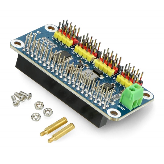 Тестова плата для сервоприводів HAT IC - 16 сервоприводів для Raspberry Pi - Waveshare 15275