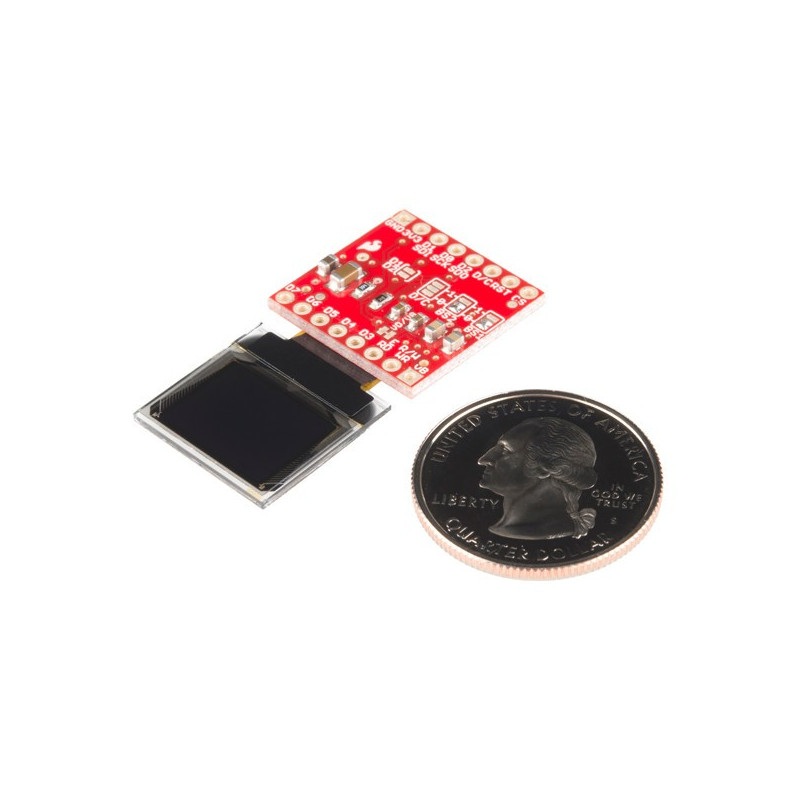Wyświetlacz SparkFun micro OLED monochromatyczny graficzny 0,66" 64x48 - I2C / SPI