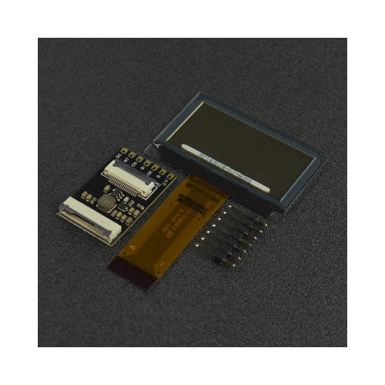 Fermion - прозорий OLED дисплей 1.51'' 128x56px SPI з конвертером - DFRobot DFR0934