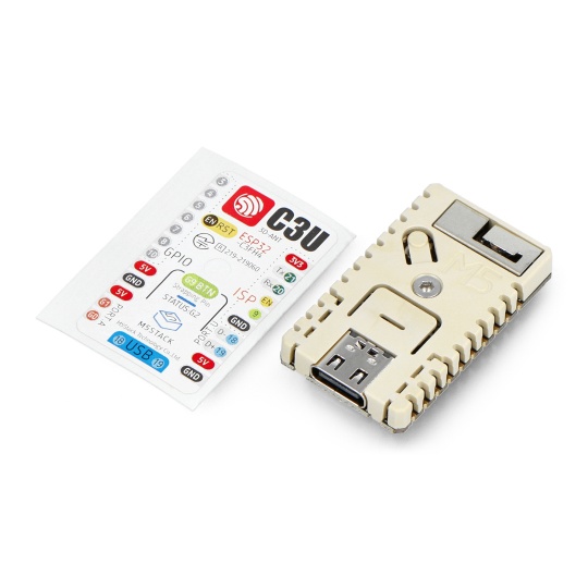 M5Stamp C3U — с микроконтроллером Espressif ESP32-C3 RISC-V — WiFi — 5 штук — M5Stack C122-B