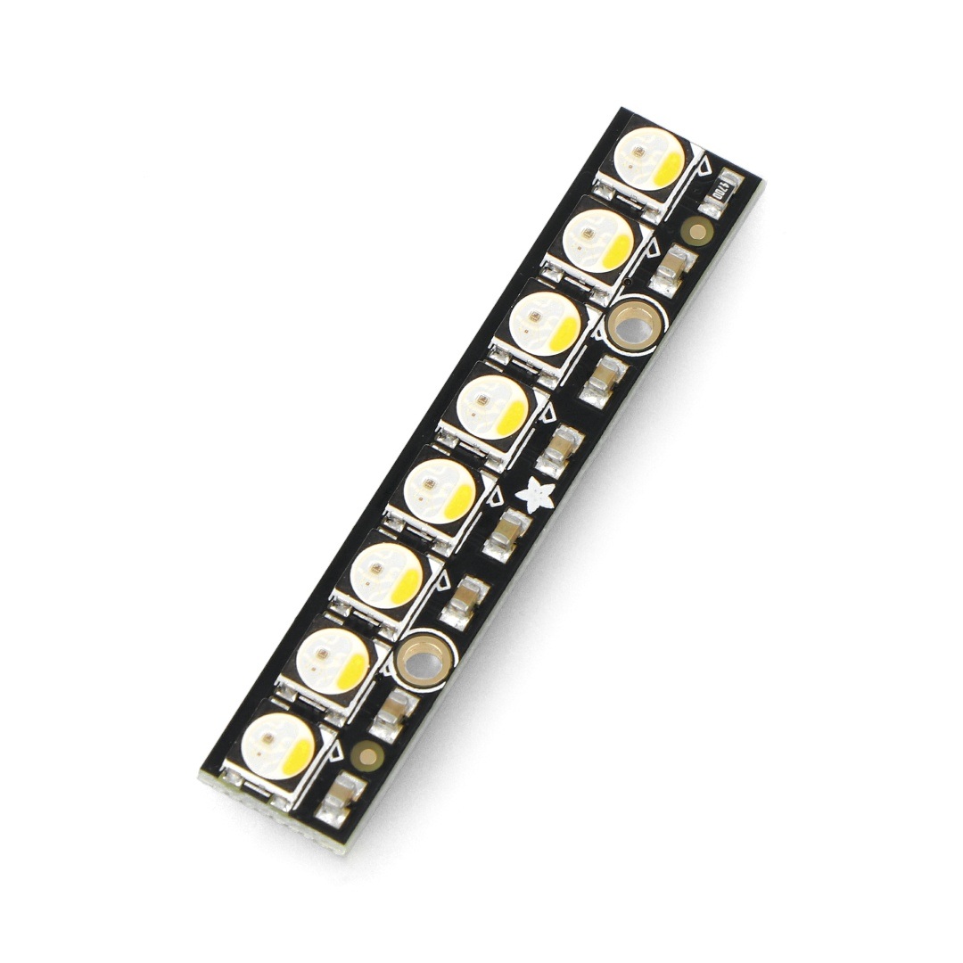 NeoPixel Stick - pasek LED 8 x RGBW 5050 - SK6812 - ciepła biel - Adafruit 2867