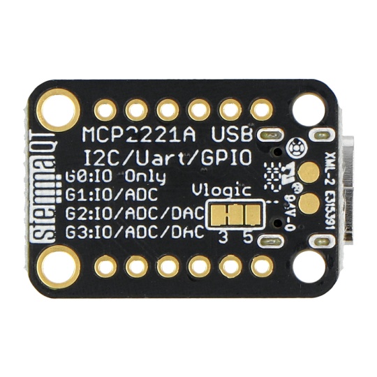 MCP2221A — преобразователь USB в GPIO, АЦП, I2C — Stemma QT / Qwiic — Adafruit 4471