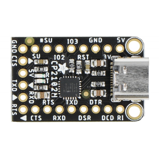 Adafruit CP2102N Friend - USB-UART конвертер CP2102N - роз'єм USB-C - Adafruit 5335