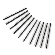 Wtyk goldpin 2x40 prosty raster 2,54mm - czarny - 10szt.