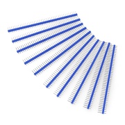 Wtyk goldpin 1x40 prosty raster 2,54mm - niebieski - 10szt.