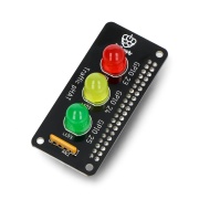 Traffic pHAT - nakładka LED do Raspberry Pi Zero - Pi Supply PIS-1778