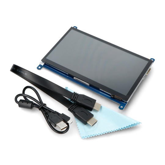 Сенсорний екран C - ємнісний РК-дисплей IPS 7 дюймів 1024x600 пікселів HDMI + USB для Raspberry Pi 4B/3B+/3B/2B/Zero - Waveshare 1