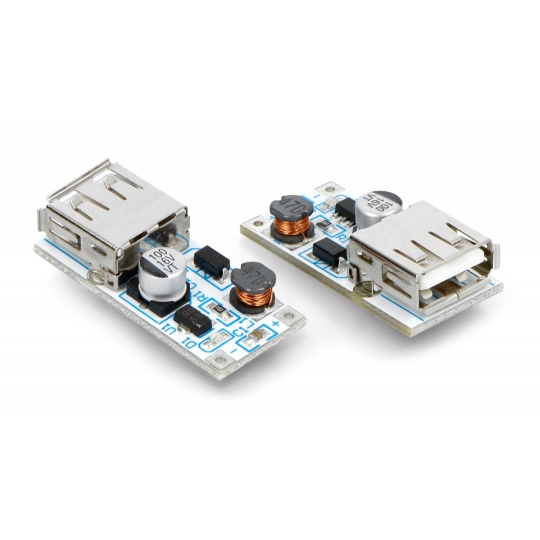 Velleman VMA403 - підвищувальний перетворювач 5V 0.6A з USB-роз'ємом - 2 шт.