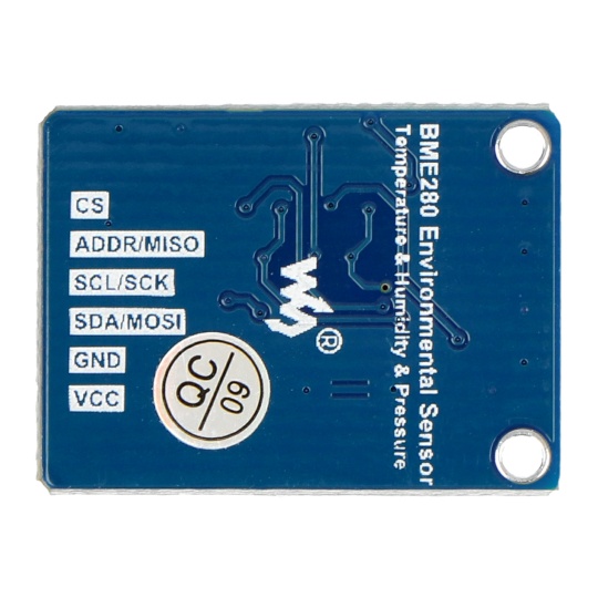 BME280 - датчик вологості, температури та тиску I2C/SPI - 3.3V/5V - Waveshare 15231