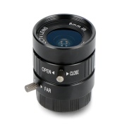 Obiektyw CS-Mount 8mm - ręczna regulacja ostrości - do kamery HQ Raspberry Pi - ArduCam LN039