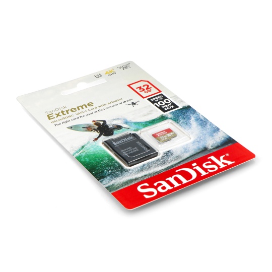 Карта пам'яті SanDisk Extreme 667x microSD 32 ГБ 100 МБ/с UHS-I клас 10 з адаптером