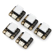 Gravity - LED Switch 5x - zestaw 5x przycisk podświetlany diodą LED - różne kolory - DFRobot DFR0789