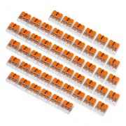 Kostka elektryczna samozaciskowa WAGO 3pin 4mm 32A/450V - 50szt.