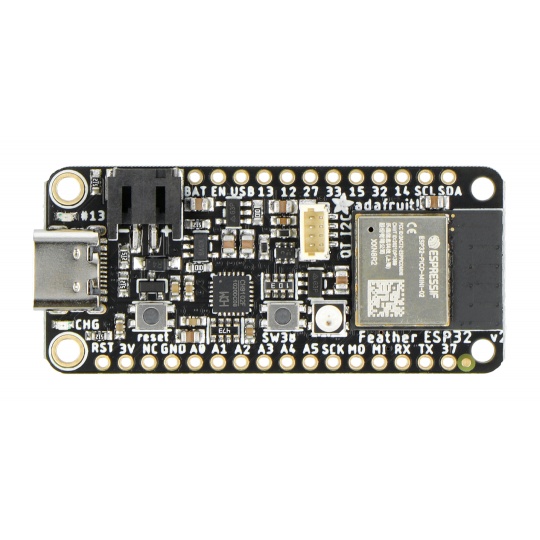 Adafruit ESP32 Feather V2 - 8 МБ флеш-пам'яті + 2 МБ PSRAM - STEMMA QT - Adafruit 5400