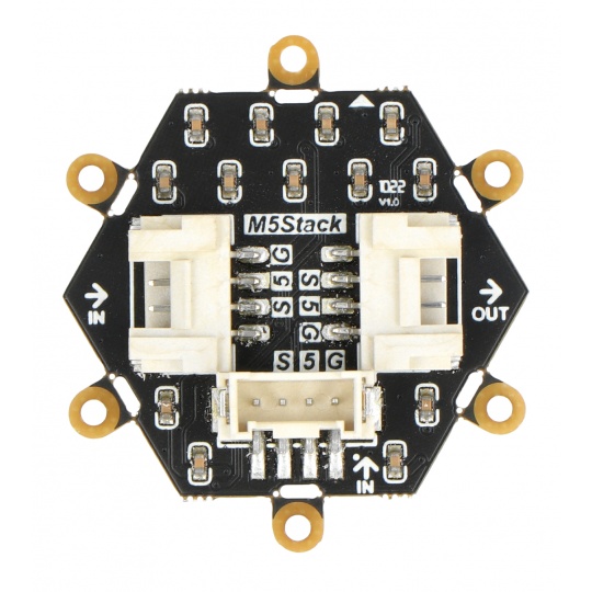 Neo Hex - шестикутна плата з 37 RGB-світлодіодами - WS2812 - M5Stack A045-B