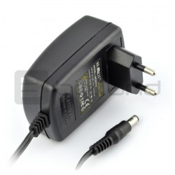 Zasilacz impulsowy 12V / 2A - wtyk DC 5,5 / 2,5 mm