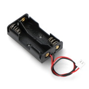 Koszyk na baterie 2xAA z wtykiem JST-PH 2,54mm
