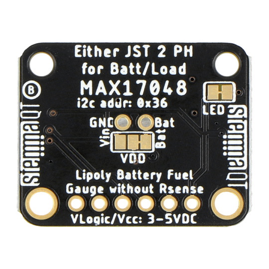 Вимірювач заряду Li-Pol / Li-Ion батареї - MAX17048 - STEMMA JST PH & QT / Qwiic - Adafruit 5580