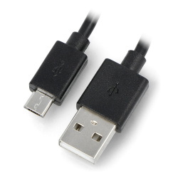 Przewód microUSB B - A -...