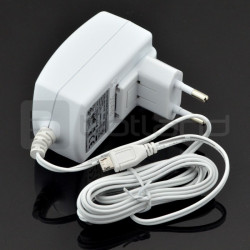 Zasilacz microUSB 5V 2A Raspberry Pi - oryginalny T5454DV - biały 
