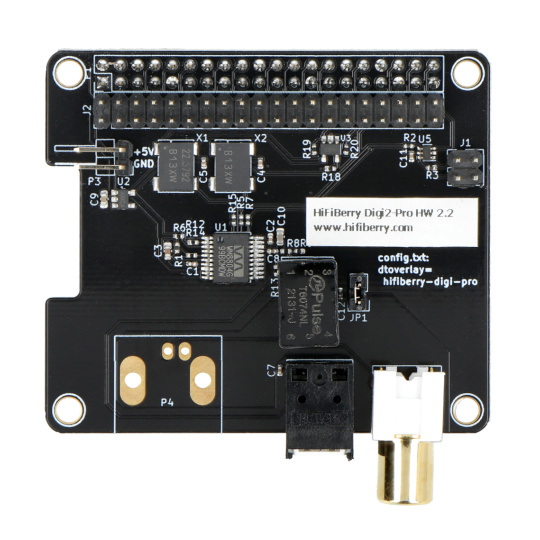 HiFiBerry Digi2 Pro 2.2 - звукова карта для Raspberry Pi 4B/3B+/3/2/B+/A+/Zero