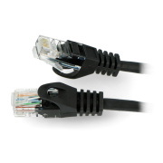 Przewód, kabel sieciowy Lanberg Ethernet Patchcord UTP 5e 0,25m - czarny