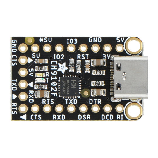 WCH CH9102F Friend - конвертер USB-UART з роз'ємом USB Type C - Adafruit 5568