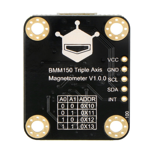 Гравітація - 3-осьовий магнітометр - BMM150 - I2C - DFRobot SEN0529
