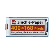 Wyświetlacz e-paper - 3'' 400x168px - 4 kolory - SPI - Waveshare 22758
