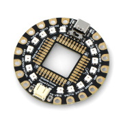 RP2040 Stamp Round Carrier - płytka z mikrokontrolerem RP2040 - 16 diod NeoPixels - PiMoroni SP027