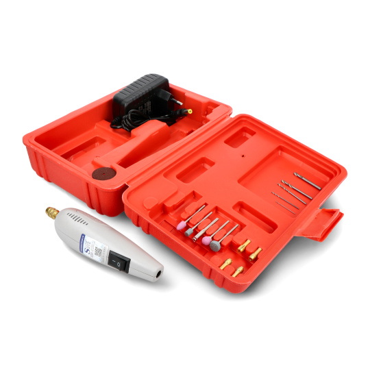 Міні-дриль з аксесуарами та блоком живлення