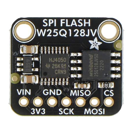 Модуль флэш-памяти SPI FLASH W25Q128 - 128 МБ / 16 МБ - Adafruit 5643