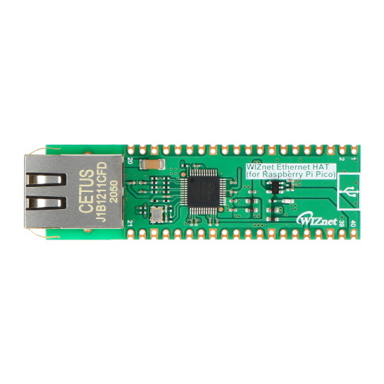 WIZnet Ethernet HAT - W5100S - Шилд для Raspberry Pi Pico - WIZnet