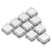 Dwuczęściowe nakładki na przyciski - kompatybilne z Cherry MX - białe - 10szt. - Adafruit 5039